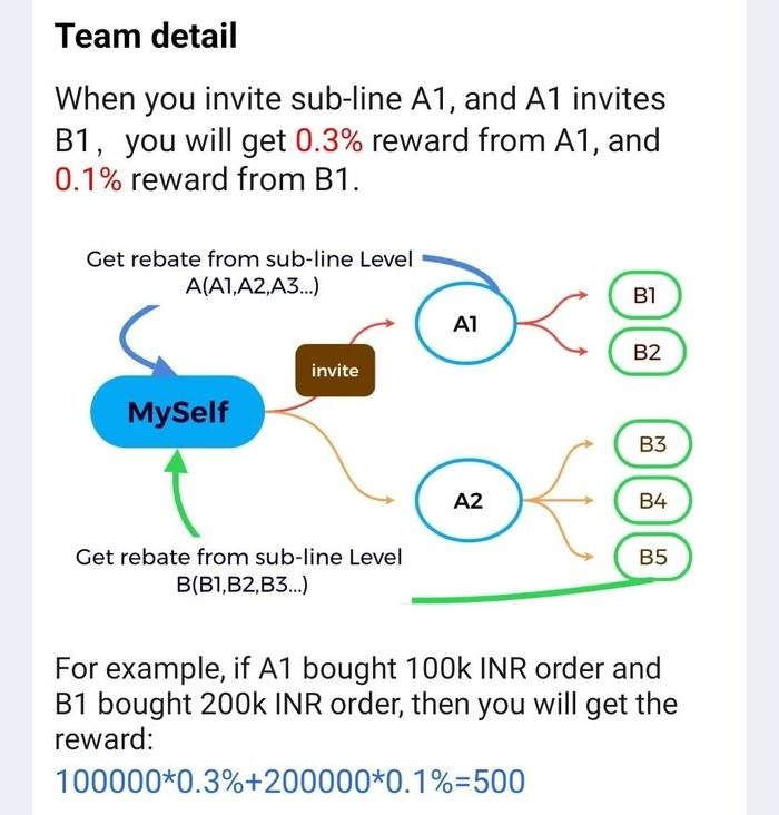 IncoinPay Team Rebate Structure